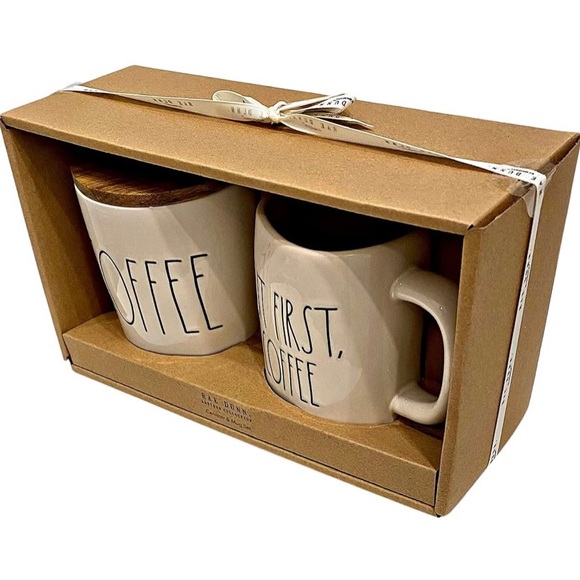 Rae Dunn coffee canister and mug set - Picture 2 of 2